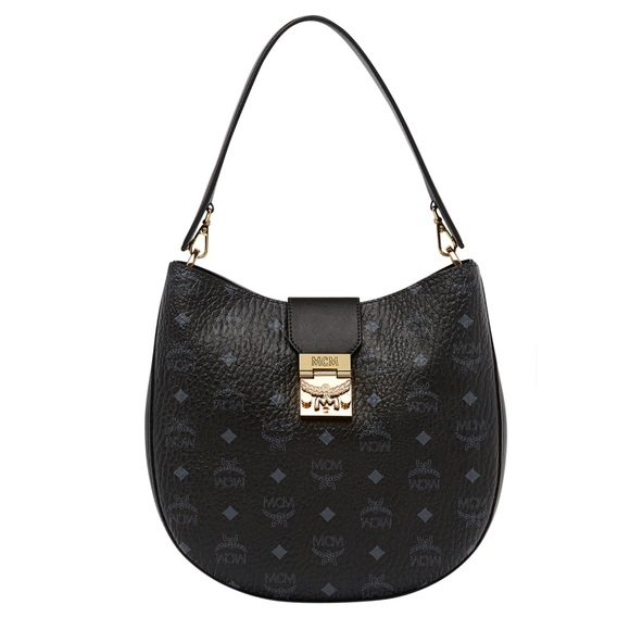 MCM Black Tracy Hobo in Purse. Size M